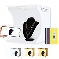 PULUZ 30cm Folding Portable Ring Light Board Photo Lighting Studio menembak Kit kotak khemah dengan 6 warna latar belakang (hitam, putih, kuning, merah, hijau, biru), saiz Unfold: 31cm x 31cm x 32cm