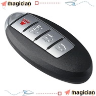 MAGIC Key Shell, Plastic Black Key Fob , Car Shell Fob Cover Silver Key Fob Cover for Nissan Altima 