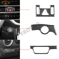 Carbon Fiber Headlight Switch Start Button Warning Light Panel Cover Sticker For Kia K3 Forte Cerato