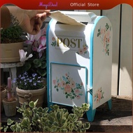 MagiDeal Standing Mailbox Postbox Lockable Letter Box Catcher Parcel Drop Box Mail Drop Box for Gard
