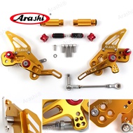 Arashi V1.0 CNC Adjustable Rearset Footrest For KAWASAKI Z125 Pro 2024 2025 Z 125 Foot Pegs Pedals B