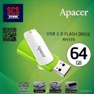 kNmq APACER AH335 64GB USB 2.0 Flash Drive