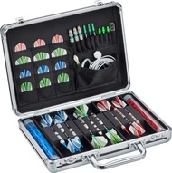 Legion Aluminum Dart Case Holds 9 Steel Tip and Soft Tip Darts with Extra Space to Keep Flights in S