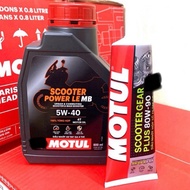 Oil Combo & Lubricant for Motul Scooter Power LE 5W40 0.8L 100% Synthetic Lubricant