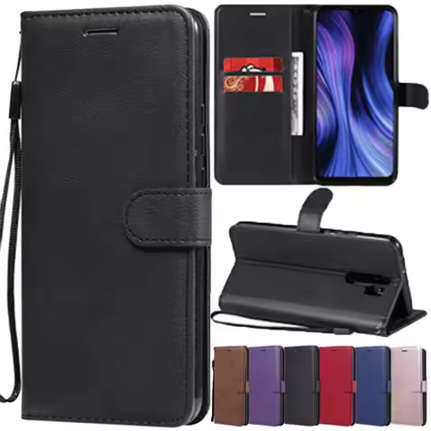 Leather Case For Xiaomi 5X 6X 7 8 9 SE Mi CC9 E Pro Note 10 10T Lite Pro Ultra F1 POCO M3 X3 NFC Wal