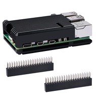 52Pi Raspberry Pi 5 Heatsink Case, Pi 5 Aluminum Alloy Armor Case, Pi 5 Passive Cooling Case for Ras