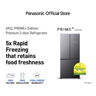 Panasonic Prime+ Edition 497L 3 Door Refrigerator with PrimeFresh PrimeFreeze NR-CW530HVKS