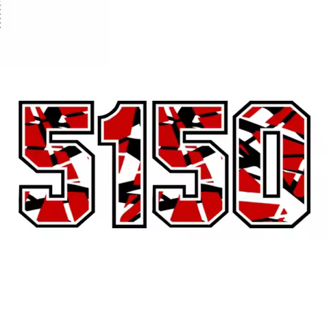 15cm 5150 Frankenstrat EVH Striped Car Guitar Decal Salute Stylish, Exterior Parts Personality, Rear