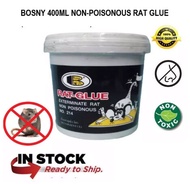 กาวดักหนู กาวจับหนู กาวกำจัดหนู กาวดักแมลงวัน ใช้ทำ ถาดกาวดักหนู หรืไม้ดักแมลงวัน Bosny RAT-GLUE 400 ml (กาวชนิดพิเศษ เหนียวมาก) ไม่มีสารพิษ