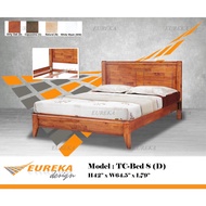 EUREKA Bed 8 Queen Bed/Katil Kayu Solid Wood Durable (Deliver &amp; Installation Klang Valley)