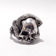 戒指 Skull Ring Eternity [蛇 & 骷髏戒指] by GRYPHON