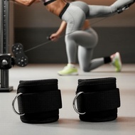 1 Set Adjustable Padded Ankle/Wrists Straps, D-rings, Hip Recoil, Cable Machine & Leg Workouts, Fitn