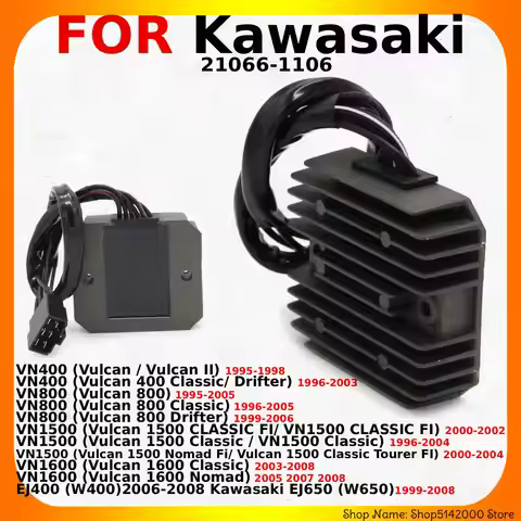 OEM:21066-1106 Motorcycle 12V Voltage Regulator Rectifier For Kawasaki VN800 (Vulcan 800) VN400 (Vul