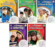 Carson Dellosa Spotlight on Reading 3rd & 4th Grade Reading Comprehension Workbooks, Story Elements,