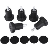 High Profile Bell Glides Replacement for Office Chair Without Wheels &amp; Bar Stool, Fixed Stationary Caster Glide, 5-Pack