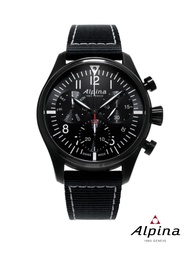 Alpina Quartz นาฬิกาข้อมือผู้ชาย AL-371BB4FBS6 STARTIMER PILOT Chronograph Mens Watch ( ระบบถ่าน )