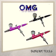 Gundam Tool AT 600 AT600 0.3mm Airbrush Compressor Gun OMG Black Pink Purple Paint Color Tools Cat C