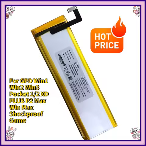 New Replacement Battery for GPD Handheld Game Consoles Win1 Win2 Win3 Pocket 1 2 XD PLUS P2 Max Win