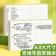 A3 Thinking Guide Drawing Scrap Paper Horizontal Line Letter Paper Tearable Horizontal Version Learn