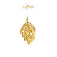 MASDORA 999 Gold Pendant Loket Emas ~ Autumn Leaf (EMAS 999/24K) -- FREE 925 SILVER NECKLACE