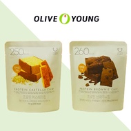 Olive Young Delight Project Protein Chips 50g  Brownie / Castella Flavors