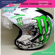 Helm Motor Double Visor BXP Motif Monster