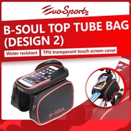 B-Soul Top Tube Bag (Design 2) | Bicycle Frame Cycling Bike Bag