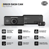 HELLA DR 820 Dash Camera | German 2CH Front/Back Camera FHD 1080P | Include 32GB SD card 18-month Wa