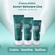 iWhite Korea Acne + Facial Wash Toner Moisturizer