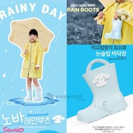 (優惠中! On Sale! 數量有限 售完即止) 🇰🇷 Korea Sanrio Cinnamoroll Blue Colour Child EVA RAINY DAY Rain boots Wom