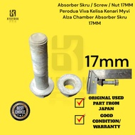 Chamber Absorber Skru / Screw / Nut 17MM Perodua Viva Kelisa Kenari Myvi Alza Chamber Absorber Skru 