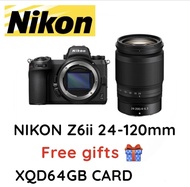 Nikon Z6 II Mirrorless Camera Kit w/24-120mm F4  Lens (Free:Wise CFexpress Type B 128G Memory Card ) + Free Gift