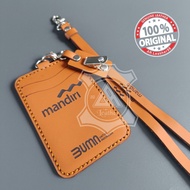 AR.Leather98 ID Card Holder Genuine Leather Custom Name & Logo | Nametag -S2L2