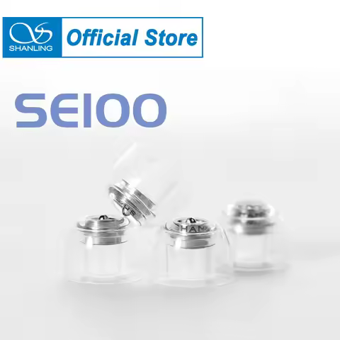 SHANLING SE100 Silicone Eartips Ear Tip Built-In Metal Divider Reducing Second Harmonics Reducing Di