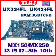new UX334FL UX434FL Motherboard For Asus ZenBook 13 UX334FLC UX434FAC