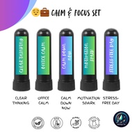 Calm & Focus Set Inhaler // 100% Pure Essential Oils