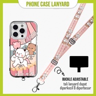 GANTUNGAN [SOFTCASE Set] Bubu Dudu Cute Case Strap Lanyard Mobile Hanger a15 a16 a54 a74 a76 a96 a57