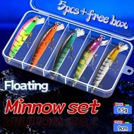 Floating Minnow set Floating wave bait set Minnow Casting  Minnow Floating Lure Top Water DY198/298/