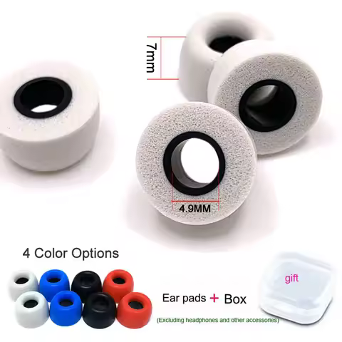 3 Pairs Replacement Earbud For QYC T1 T5 QCY E10 ZS10PRO C12ZSX Earphone Memory Foam Ear Tips For In