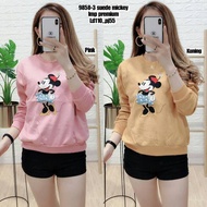 Premium IMPORTED WOMEN'S T-SHIRTS TOP LONG SLEEVES MINNIE 9858-3
