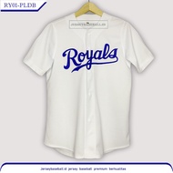 LOKAL Baseball Jersey Kansas City Royals baseball shirt, white, premium local quality