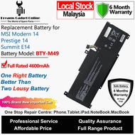 MSI Laptop Battery BTY-M6L 5380mAh for MSI Stealth GS65 GS75 Creator P65 P75 Prestige 15 16 Gaming L