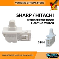 ORIGINAL SHARP/HITACHI REFRIGERATOR FREEZER FRIDGE FAN QSWPA092CBZA LIGHTING SWITCH DOOR SWITCH