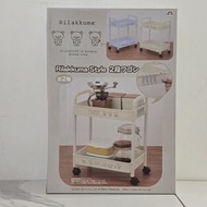 日版 鬆弛熊 雙層收納架推車 黃色款 Rilakkuma Style 2段 Wagon 拉拉熊 兩層 儲物箱 儲物架 儲物盒 San-X 景品