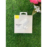 BASEUS SUPER QUICK 25W CHARGER + TYPE C TO TYPE C WHITE CABLE
