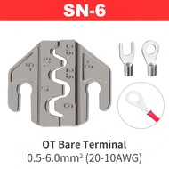 SN Crimping Tool Pliers Crimp Jaw Set4mm slot jawsSN-48B/58B/68B/2546B/2549/02C/03H/06WF/-6used for