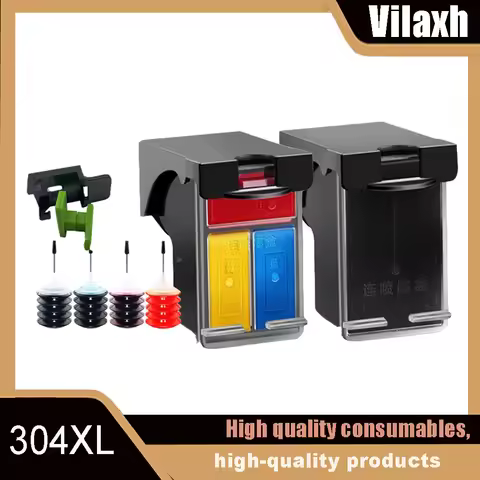 304XL Ink Cartridge Refillable for HP304 304 XL Deskjet 2620 3700 3720 3752 3762 3760 5000 5010 5020