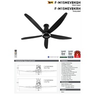 Panasonic 60" 5 Blades nanoe™ X Ceiling Fan F-M15MEVBKQH /F-M15MEVBKRH/F-M15ME(2022 new model)