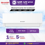 Sharp 1.0HP 1.5HP 2.0HP 2.5HP Smart Inverter Air Conditioner J-Tech Inverter Series R32 Wall Mounted