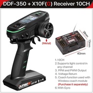 DUMBORC DDF-350 10CH X10F เครื่องส่งสัญญาณพร้อมตัวรับสัญญาณ X10FG ควบคุมระยะไกลสำหรับไจโรของเล่นโมเด